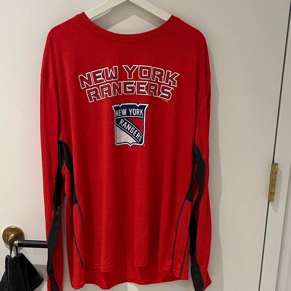 New York Rangers Red Long Sleeve Shirt athletic wear